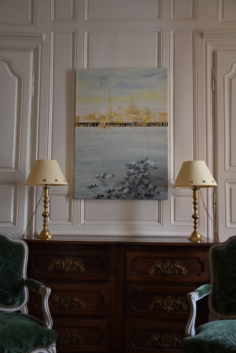 huile sur toile "Venise"