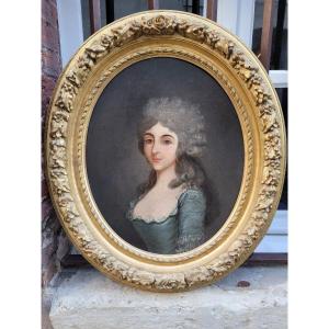 Oval Portrait Of A Lady Of Quality