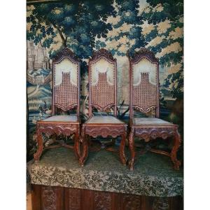 Set Of 6 High-backed Chairs