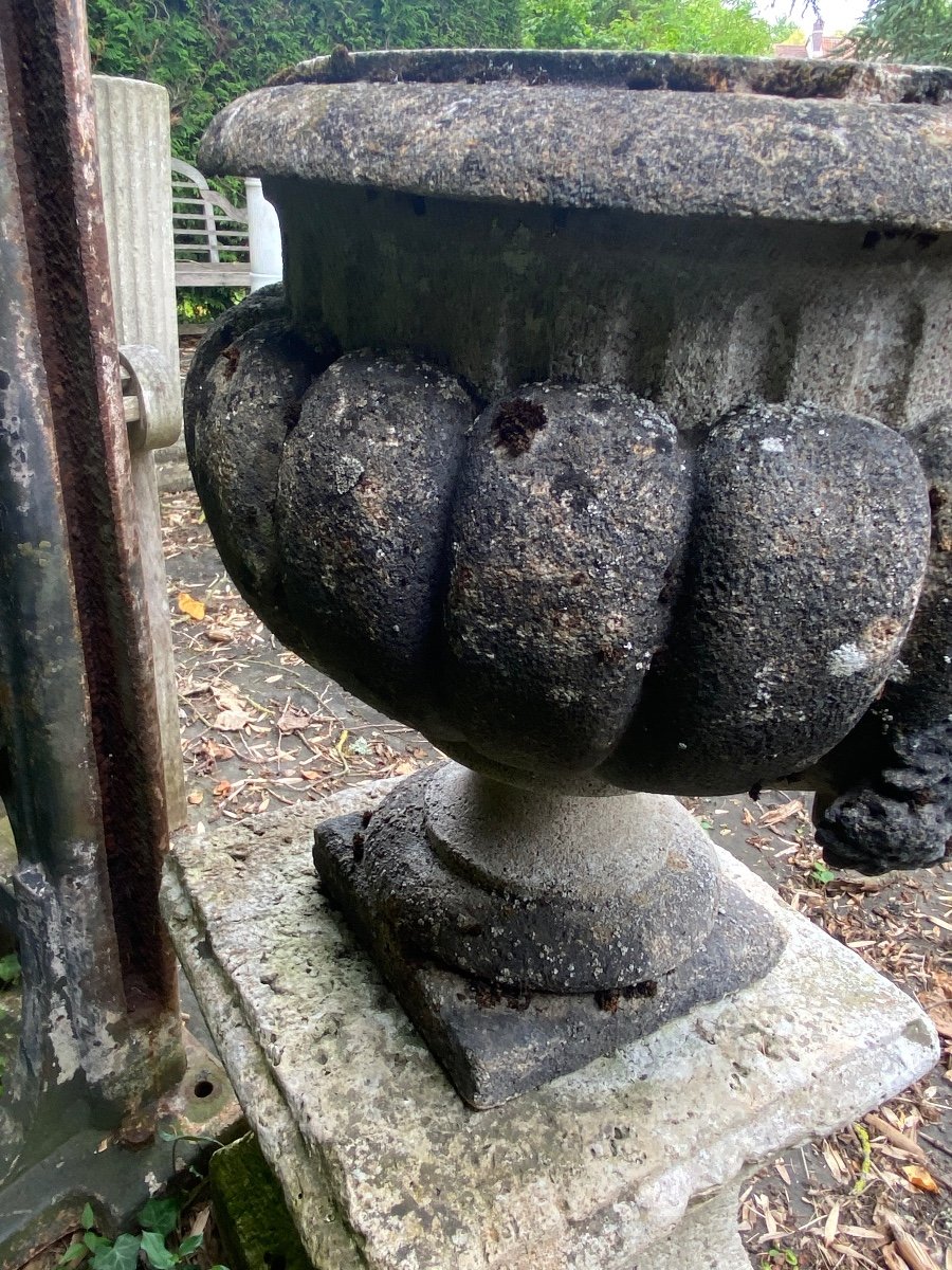 Stone Basin 20th Century Carved Stone-photo-2