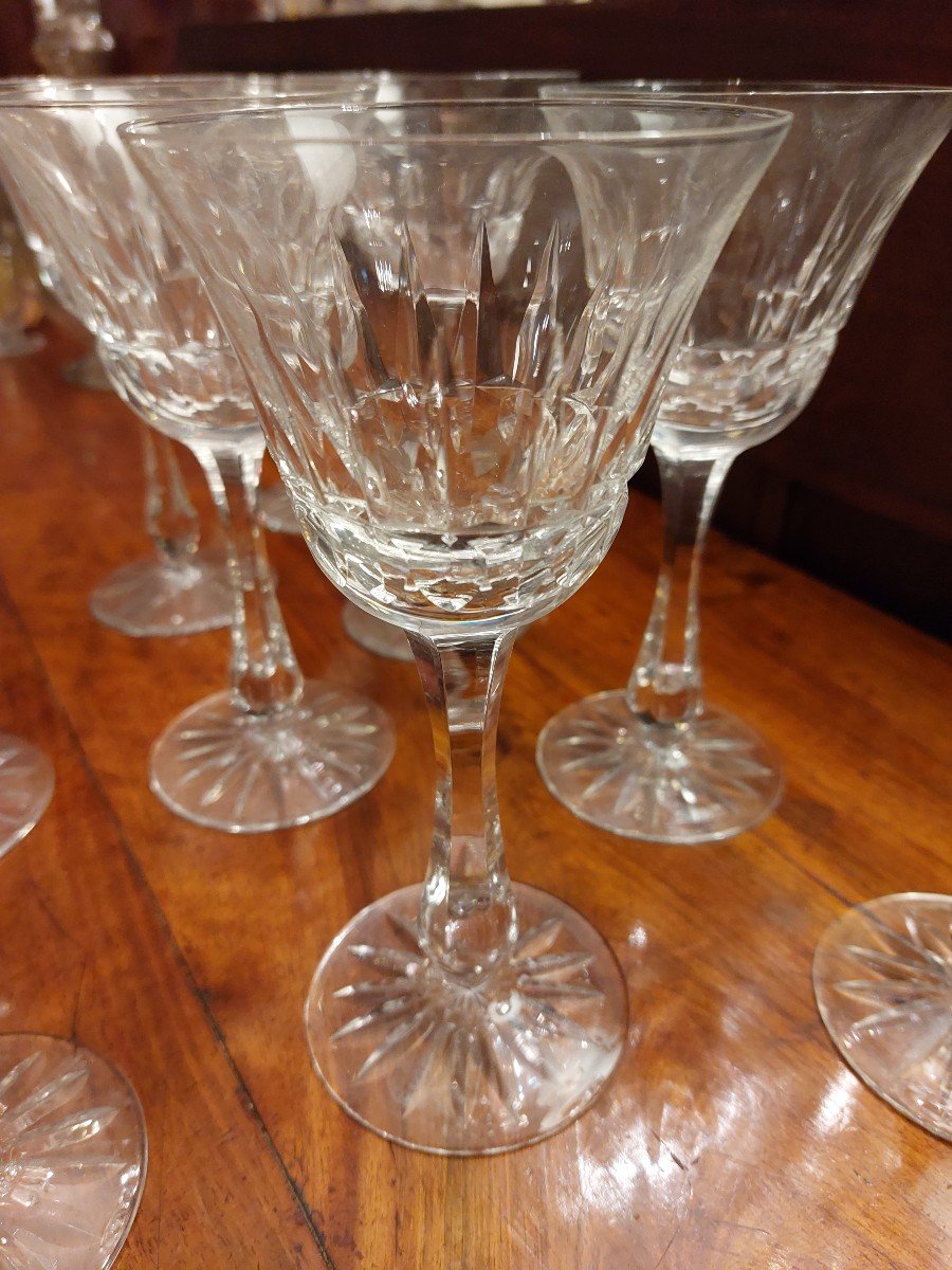 Bayel Crystal. Suite Of 9 Wine Glasses-photo-2