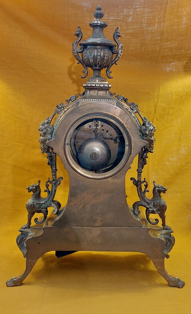 Pendule En Bronze époque Napoléon III -photo-4