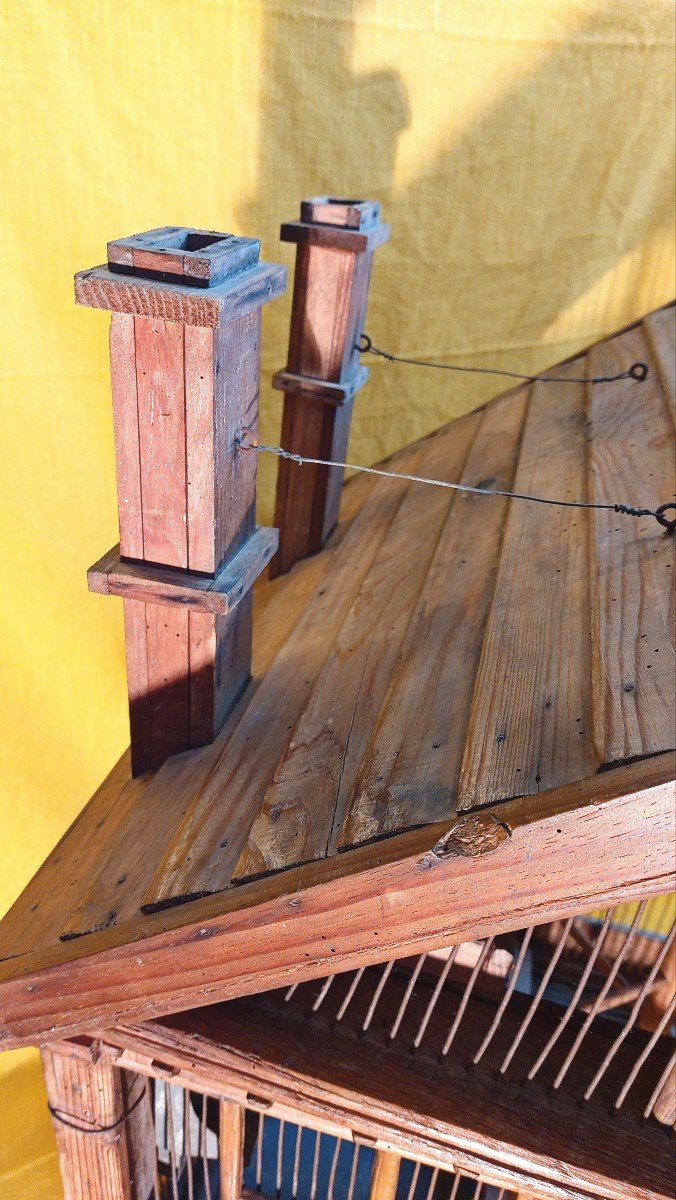 Curated visual reference: Fresh Look at Proantic Important Bird Cage Forming Dollhouse