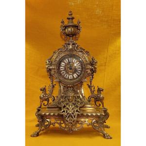 Bronze Clock Napoleon III Period 