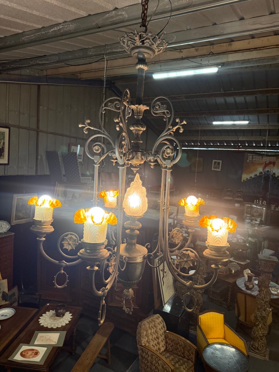Napoleon III 6-light Chandelier-photo-3
