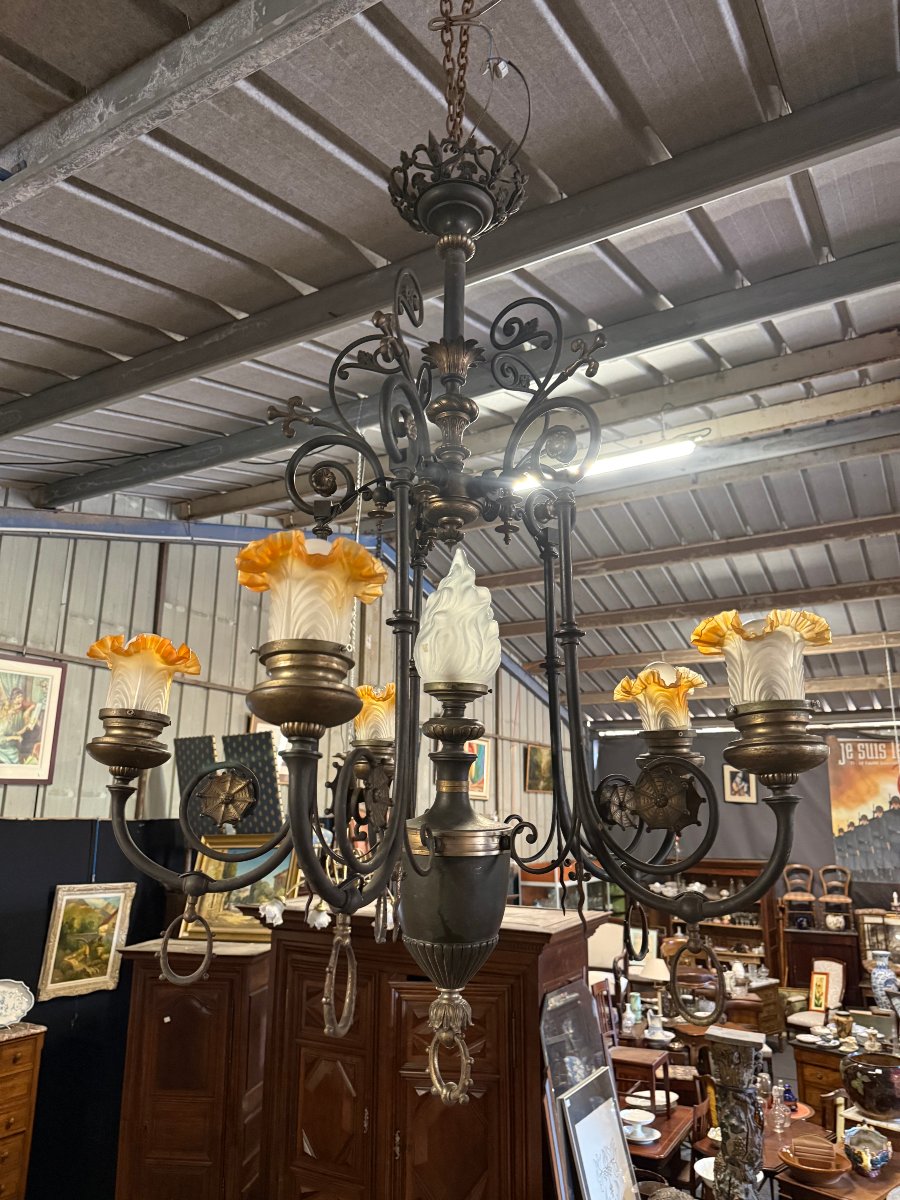 Napoleon III 6-light Chandelier-photo-4