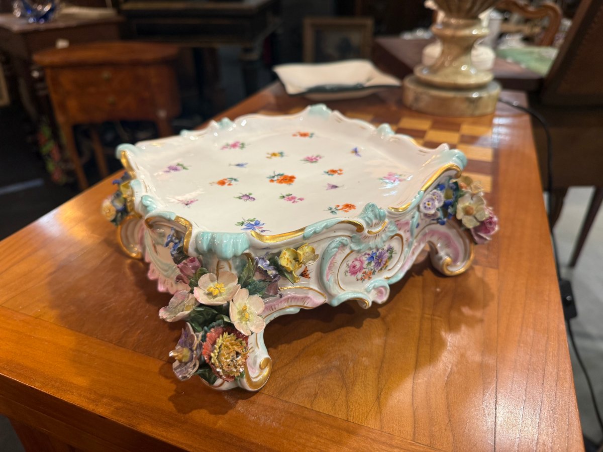 Meissen Pendulum Base Or Centerpiece-photo-2