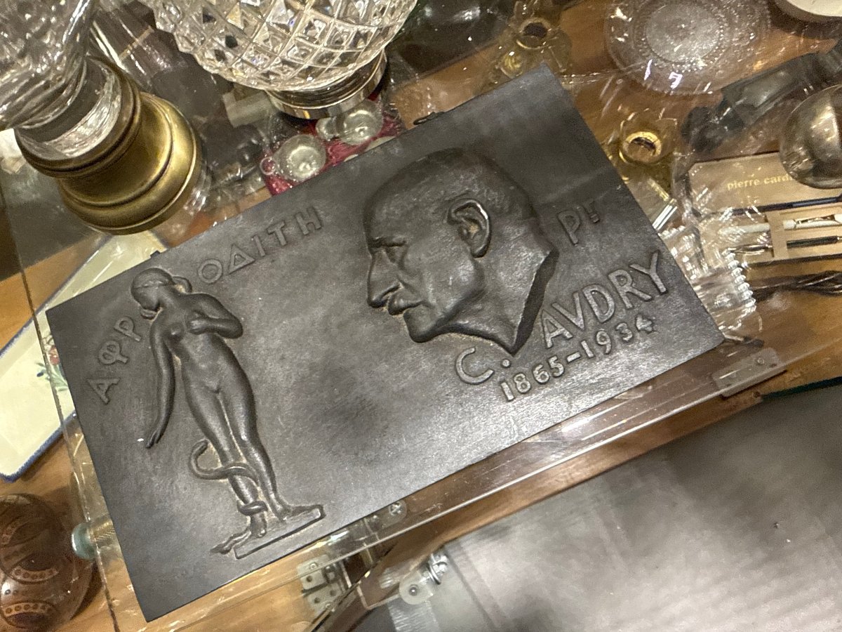  Bronze Commemorative Plaque, Professor C. Audry, 1934