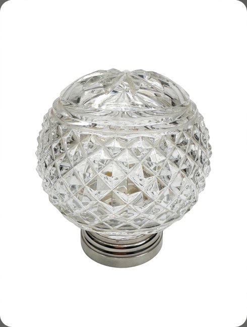 Boule d'escalier en cristal
