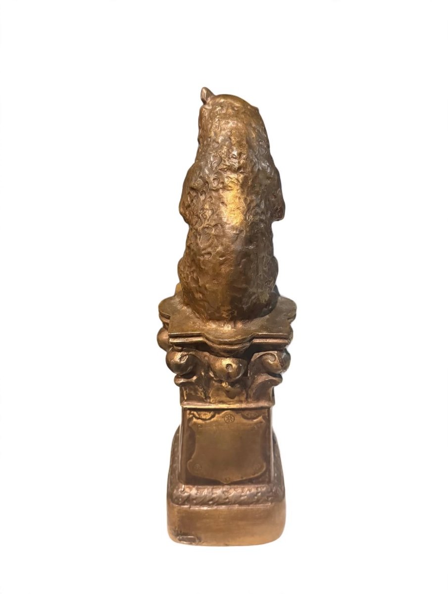 Bronze Statuette "the Bear With The Pestle / Apothecary Bear" - Franz Bergman Foundry-photo-2