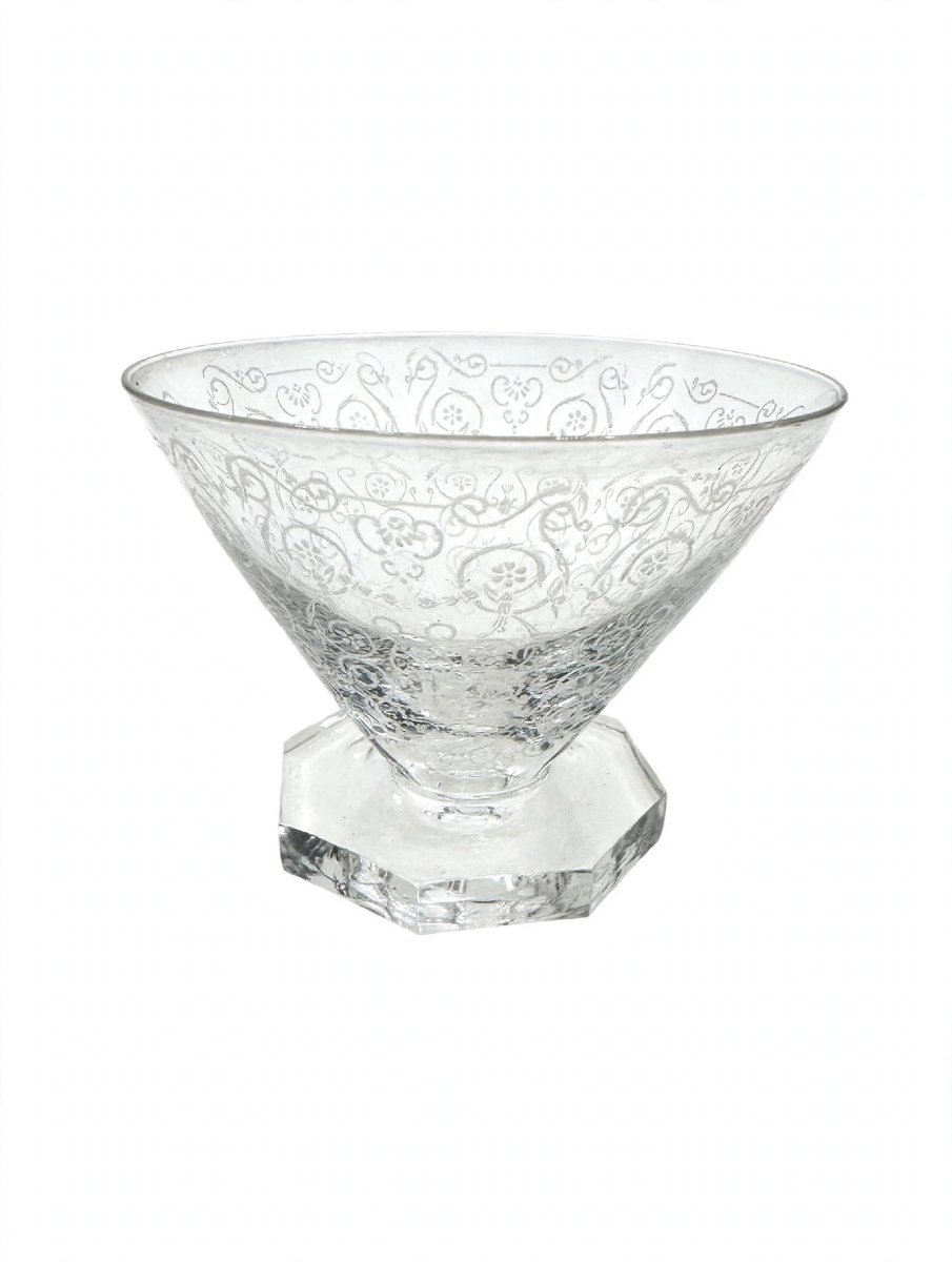 Set Of 30 Acid-etched Crystal Glasses, Sévigné Model—baccarat, Designed In 1899-photo-2