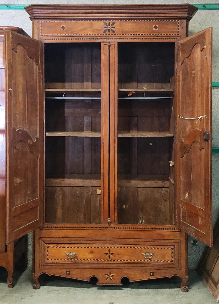 Armoire Louis XV en merisier-photo-2