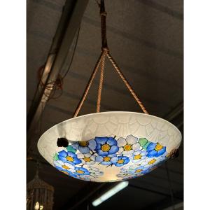 Art Deco Pendant Lamp By Loys Lucha