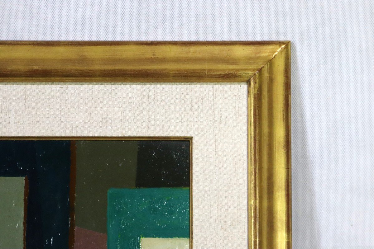 André Minaux (1923-1986), Hsc Painting, Figurative Period, Circa 1970-photo-4