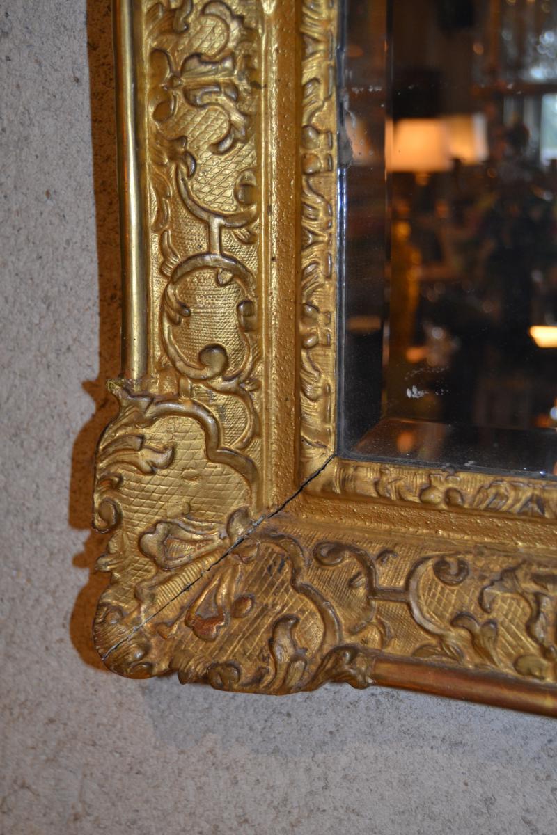 Mirror Grand Bois Doré Regence Period-photo-3