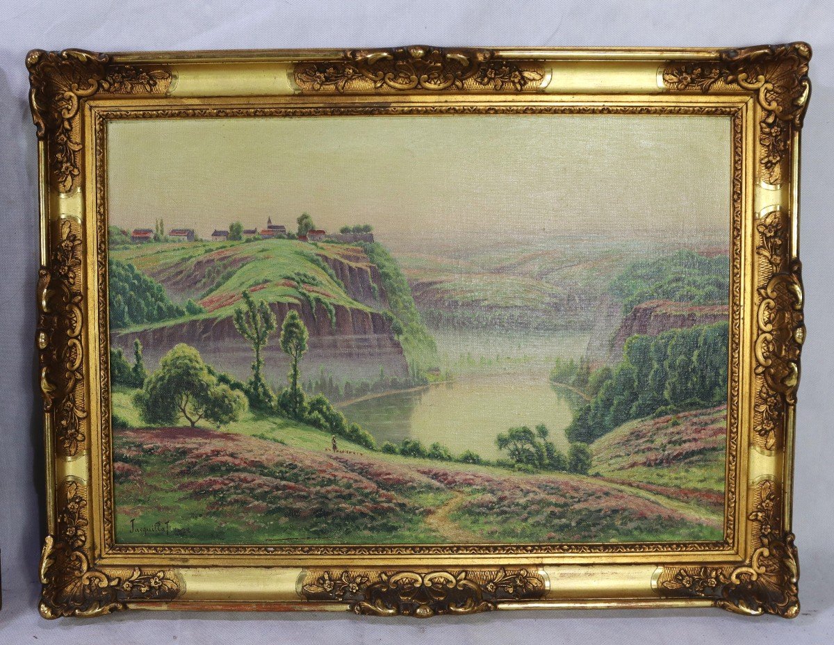 Jacquillat, Paire De Tableaux Hst, Signé, 1922-photo-2