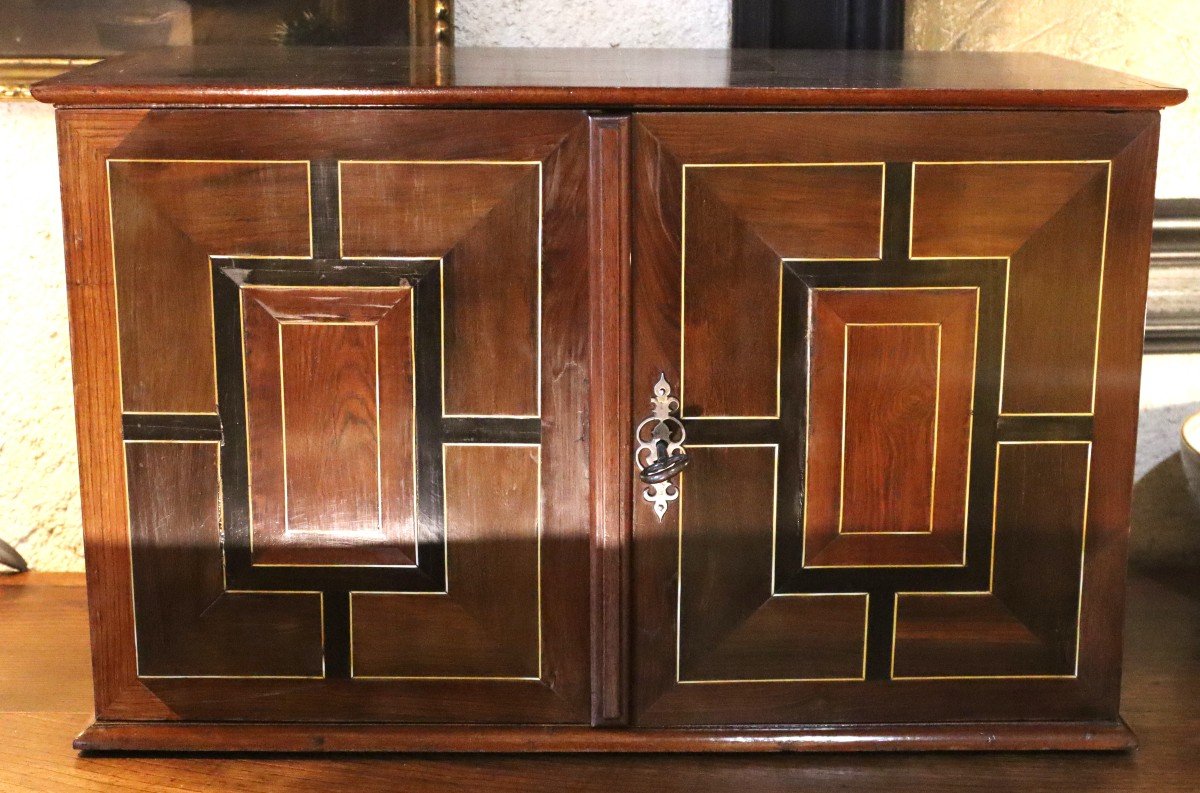 Rosewood And Ebony Cabinet, 17th Century-photo-2