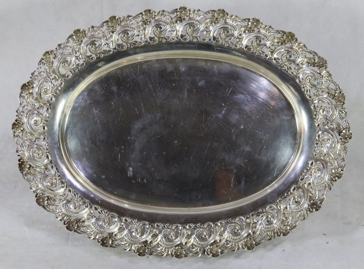 Howard & Co, Oval Dish In Sterling Silver, Nineteenth