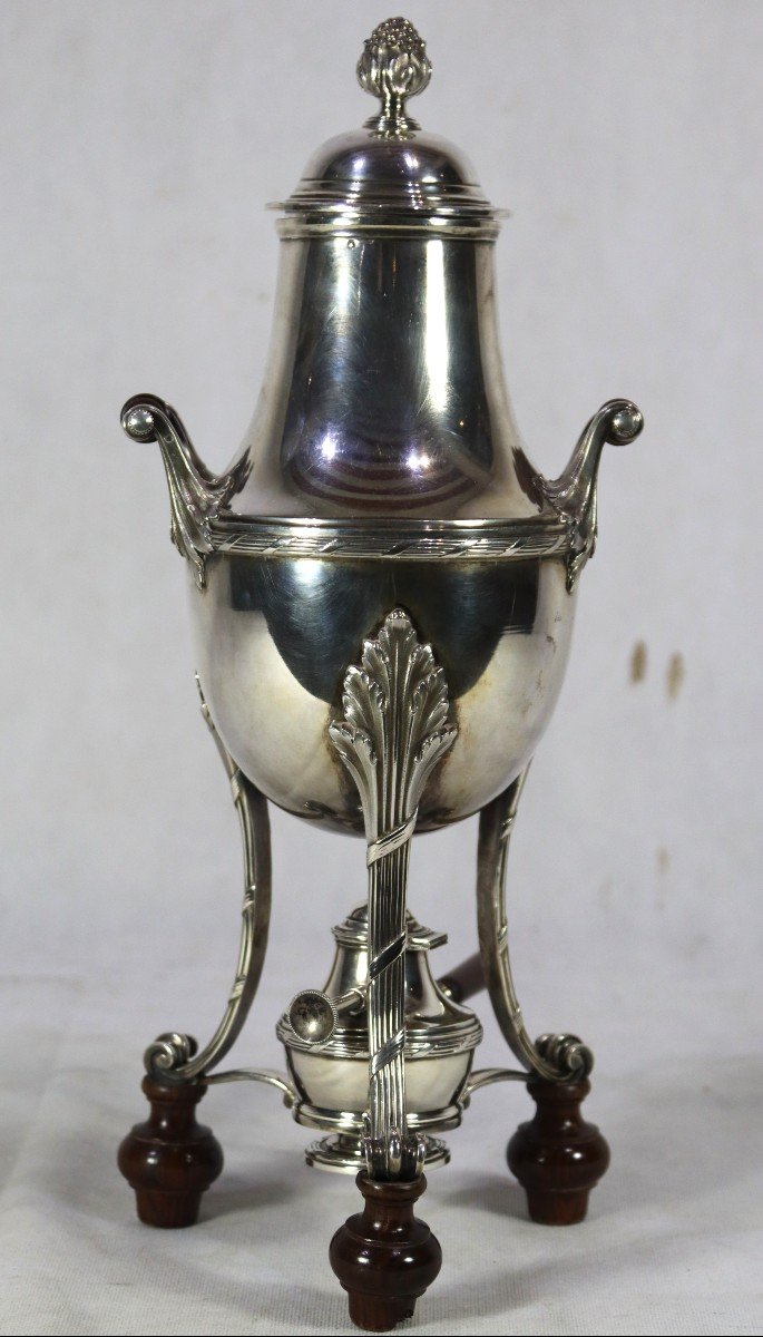 Maison Aucoc (1835-1930), Samovar En Argent Massif, XIXe-photo-3