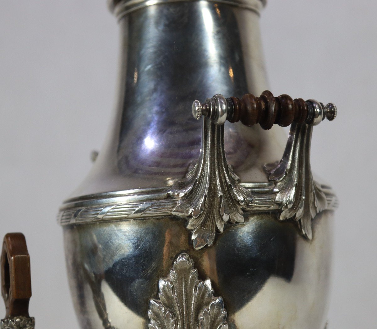 Maison Aucoc (1835-1930), Samovar En Argent Massif, XIXe-photo-2