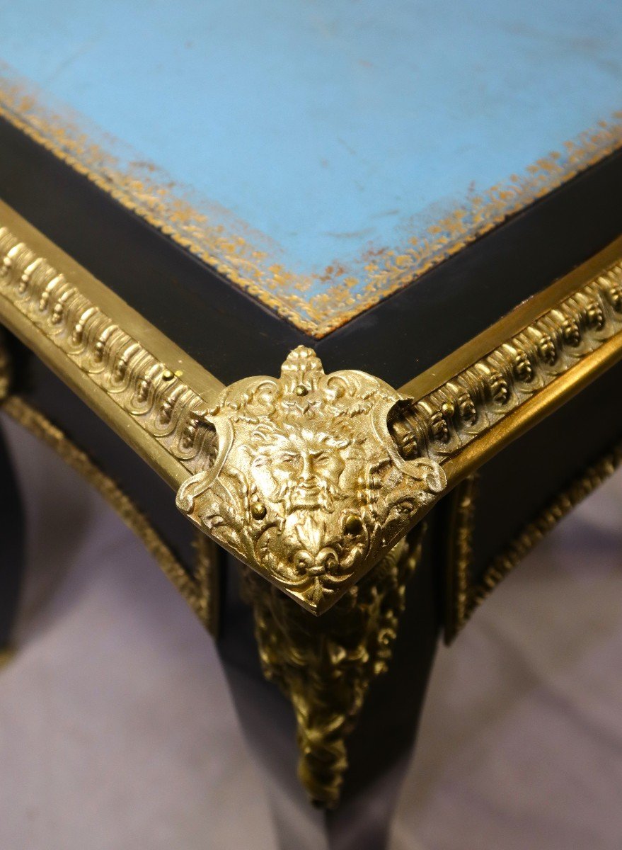 Table bureau Style Louis XIV, époque Nap III, XIXe-photo-7