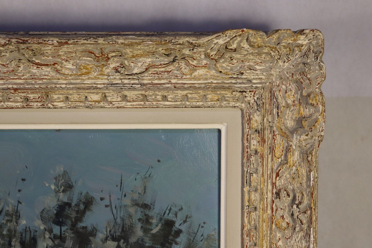 Lucien Potronat (1889-1974), Hst Painting "provençal Landscape", 20th-photo-2