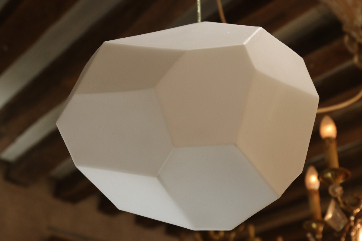 Koray Ozgen (20th), Pair Of Asteroid Suspension In Opaque Glass, 20th-photo-4