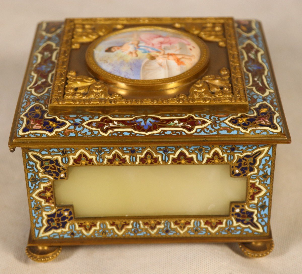 Alphonse Giroux (1776-1848), Jewelry Box And Cloisonné Enamels, 19th Century-photo-4