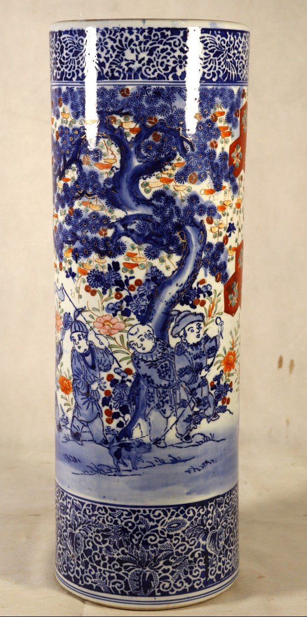 Japon XIXe, Grand Vase En Porcelaine Imari.-photo-2