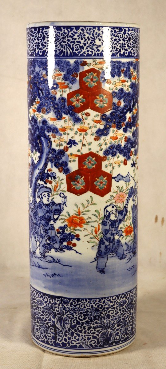 Japon XIXe, Grand Vase En Porcelaine Imari.-photo-3