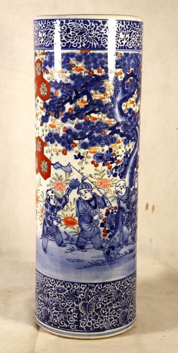 Japon XIXe, Grand Vase En Porcelaine Imari.-photo-4
