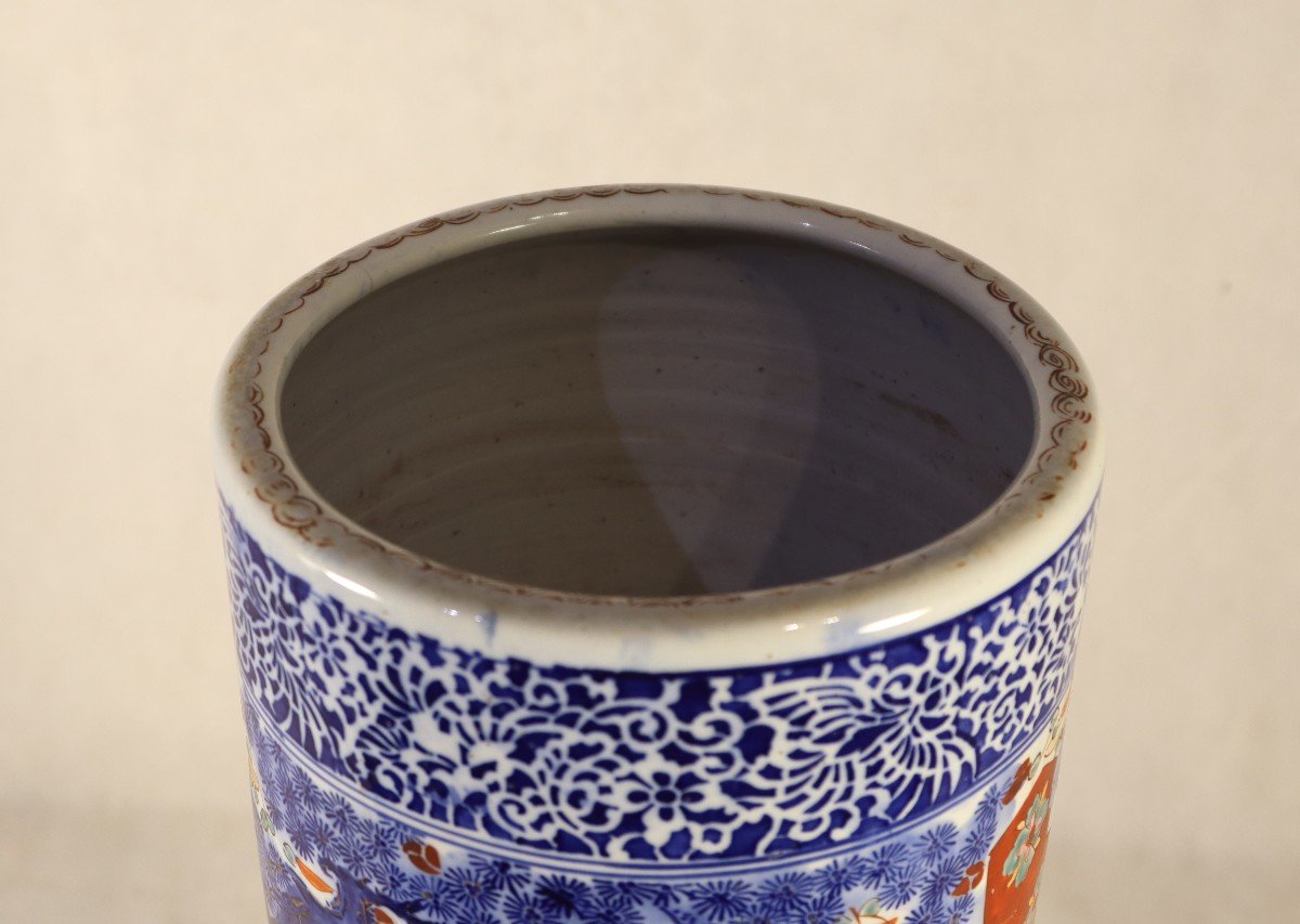 Japon XIXe, Grand Vase En Porcelaine Imari.-photo-1