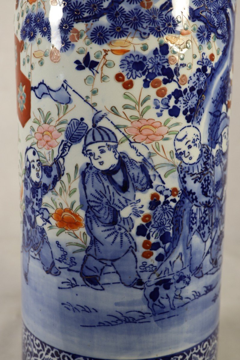 Japan 19th Century, Large Imari Porcelain Vase.-photo-4