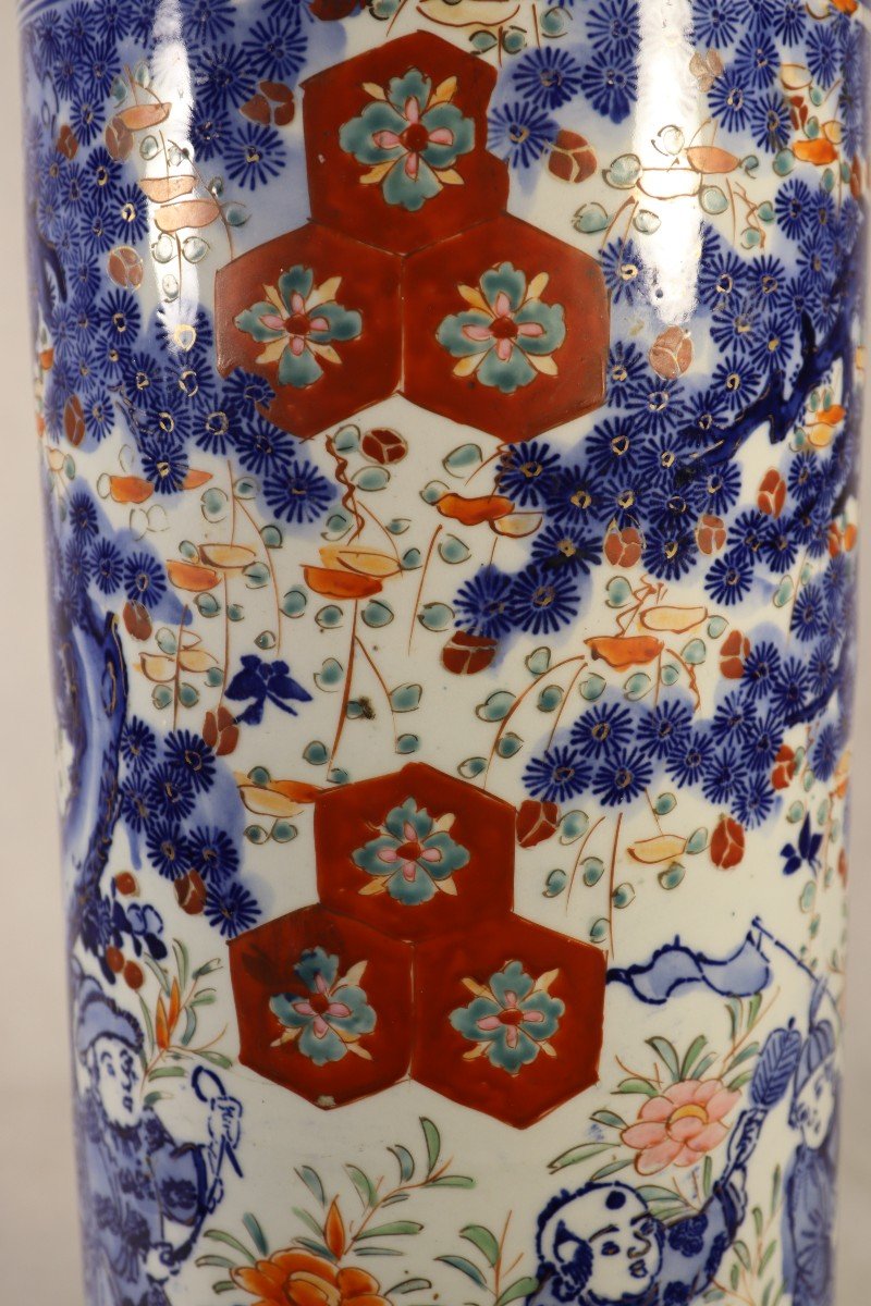 Japon XIXe, Grand Vase En Porcelaine Imari.-photo-5