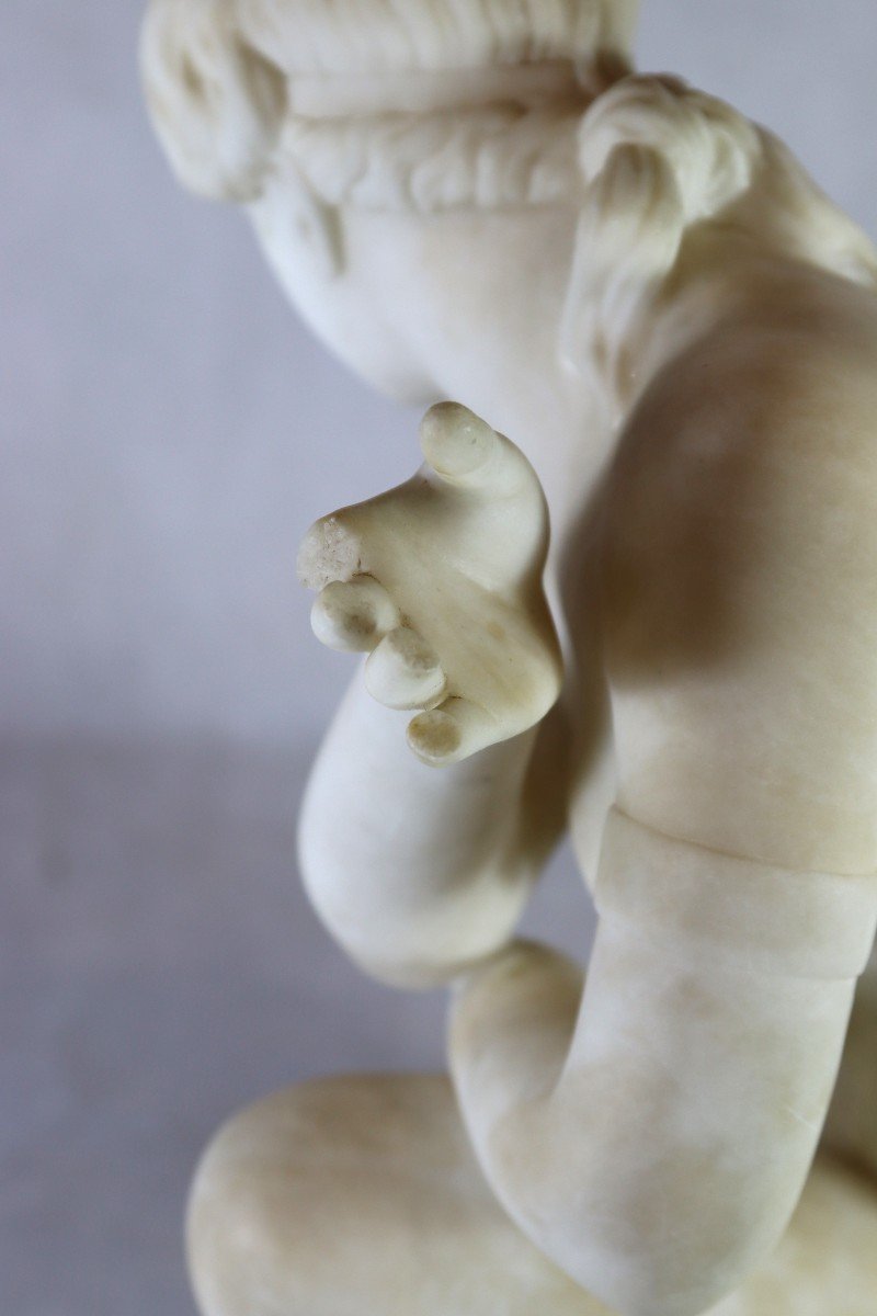 Pietro Barzanti (1842 - 1881), Sculpture "crouching Venus", Signed, 19th Century-photo-2