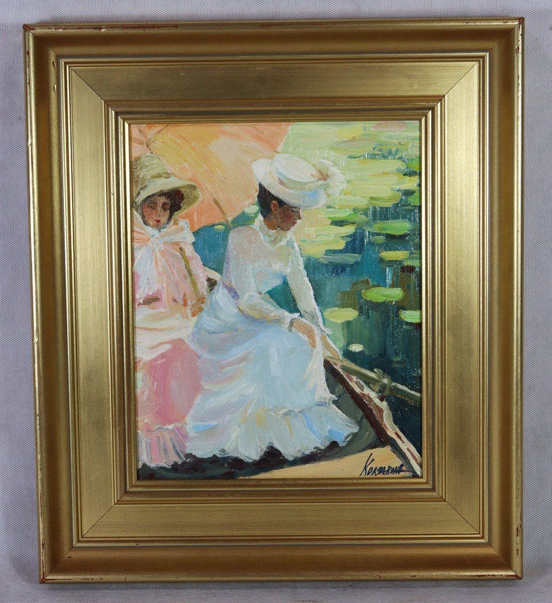 Veronika Korsakova (1954), Russian School Painting Hst "duchesses Tatiana & Anastasia" 20th Century