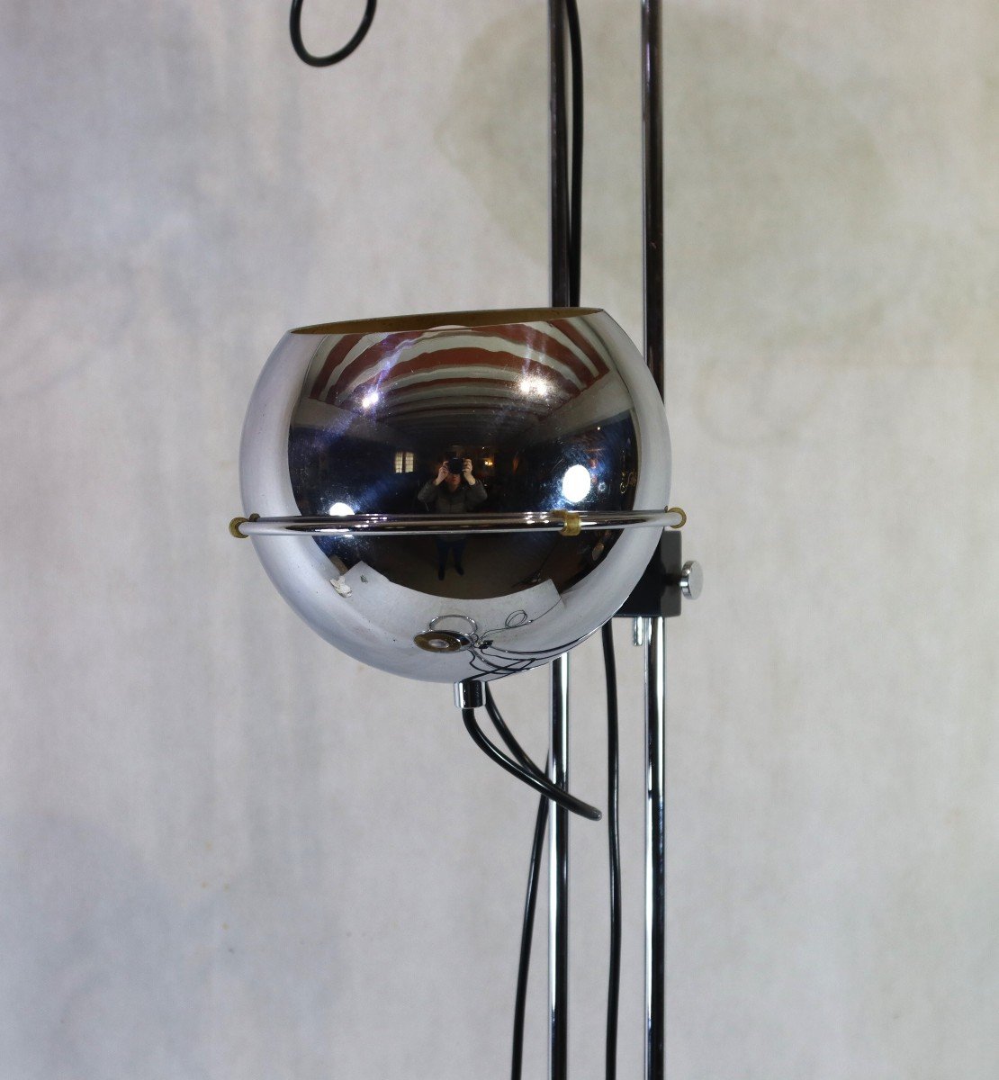 Gofferdo Reggiani (1929-2004), Lampadaire Modèle « Eyeball », XXe-photo-7