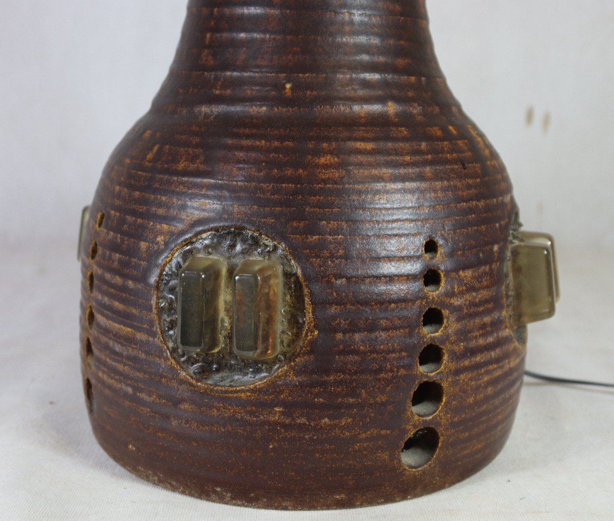 Large Lamp From Ateliers Accolay, 105 Cm, Circa 1960-photo-4
