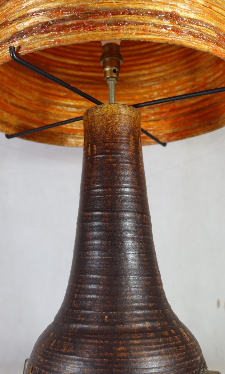 Large Lamp From Ateliers Accolay, 105 Cm, Circa 1960-photo-1