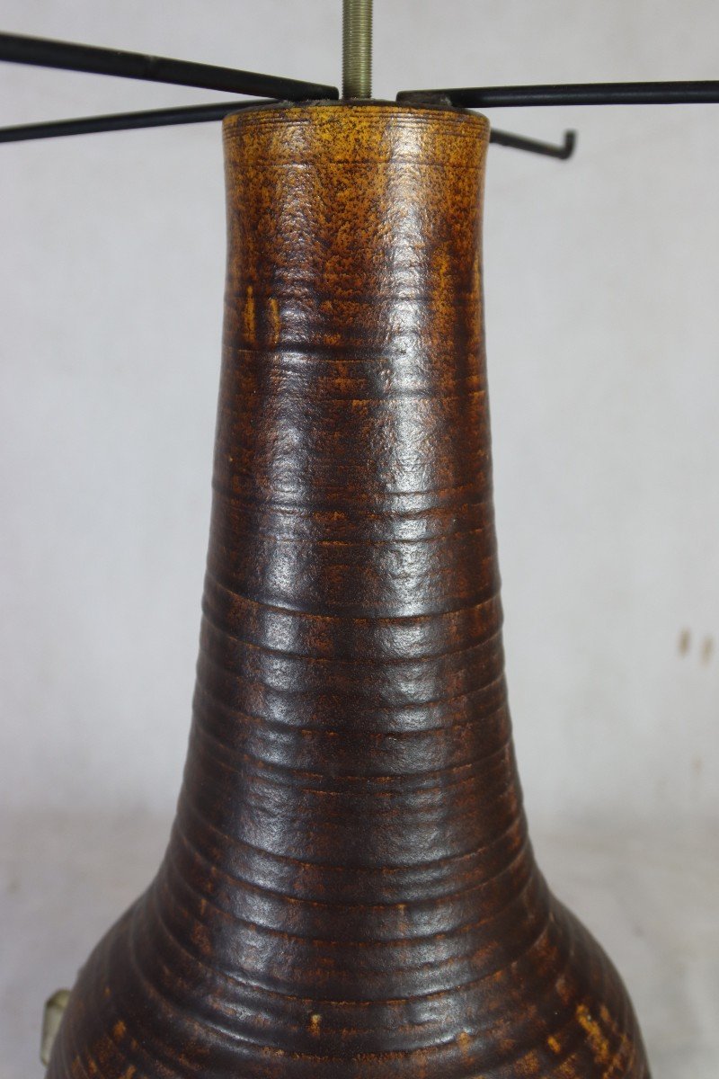 Large Lamp From Ateliers Accolay, 105 Cm, Circa 1960-photo-5