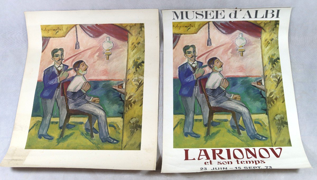 Mikhail Larionov (1881-1964), Affiche Et Lithographie, Vers 1970