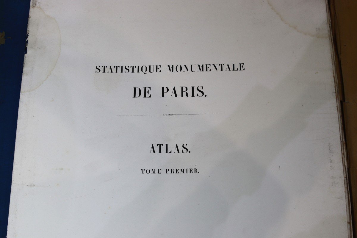 Albert Lenoir (1801-1891), Large In-folio Work "monumental Statistics Of Paris", 1867-photo-2