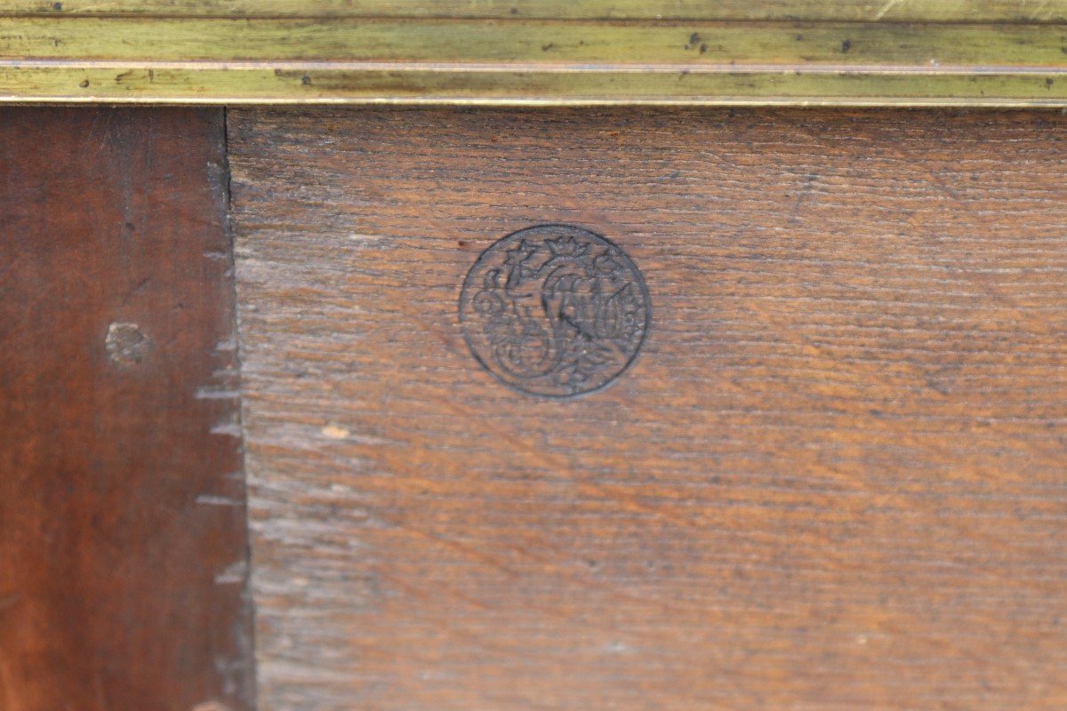  Maison Mailfert, Louis XVI Style Console In Mahogany, 20th Century-photo-6