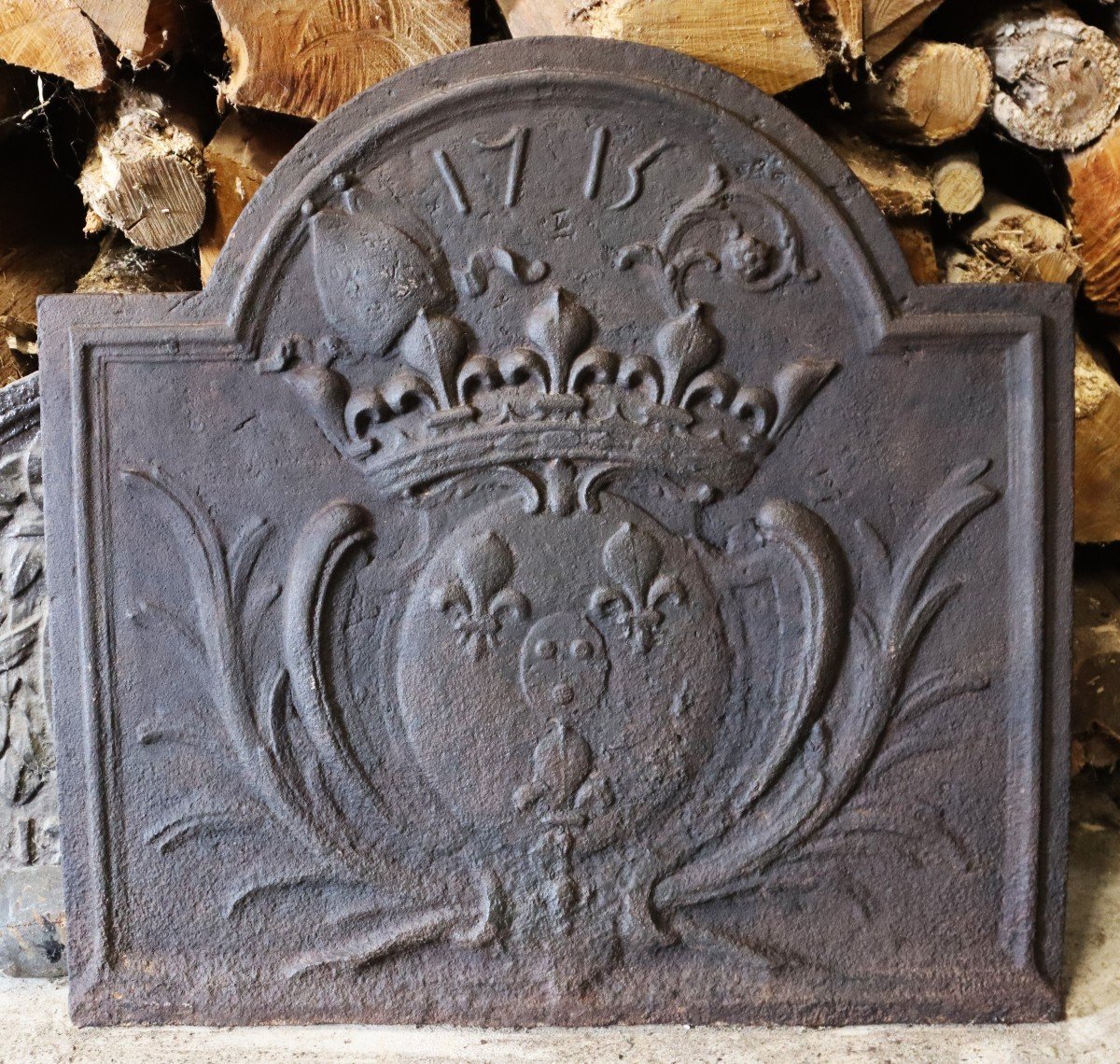 Fireplace Plate With Arms Of France, 18th Century