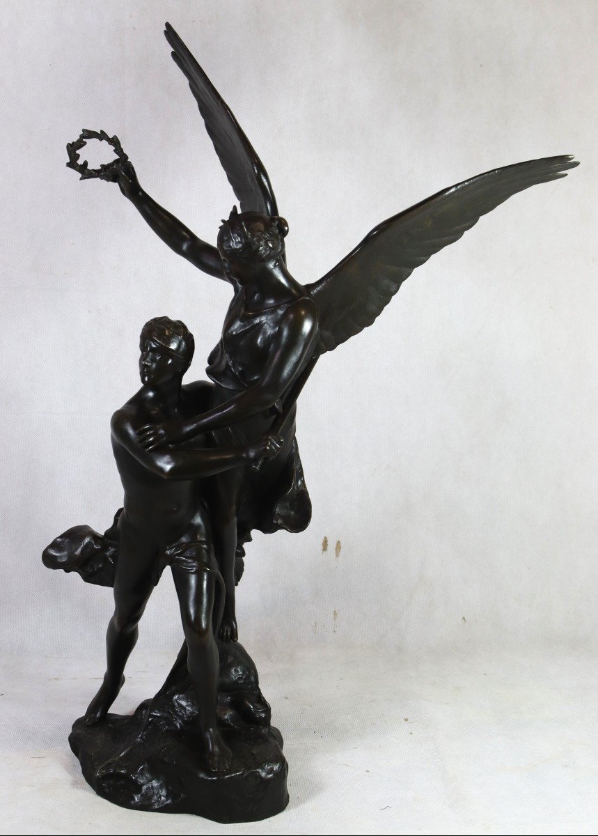 Charles Mercie Gantrago (19th-20th Century), Sculpture "the Crowning Victory".-photo-1