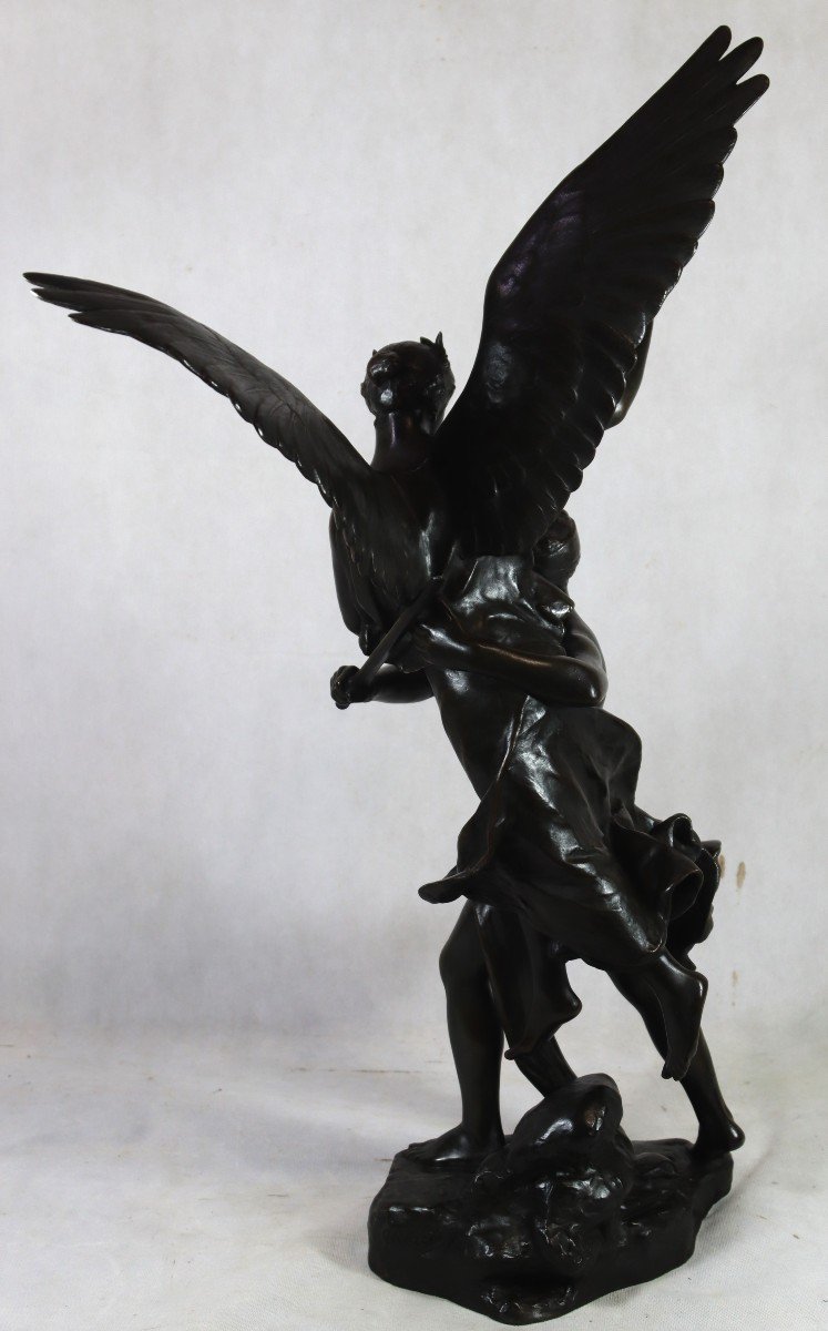 Charles Mercie Gantrago (19th-20th Century), Sculpture "the Crowning Victory".-photo-2
