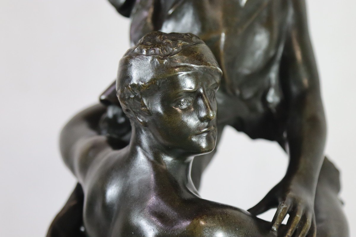 Charles Mercie Gantrago (19th-20th Century), Sculpture "the Crowning Victory".-photo-4