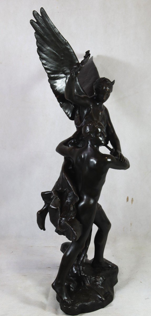 Charles Mercie Gantrago (19th-20th Century), Sculpture "the Crowning Victory".-photo-6