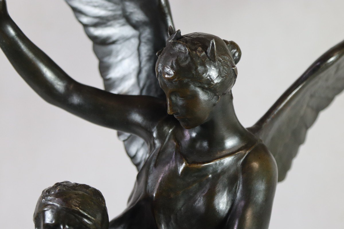 Charles Mercie Gantrago (19th-20th Century), Sculpture "the Crowning Victory".-photo-8