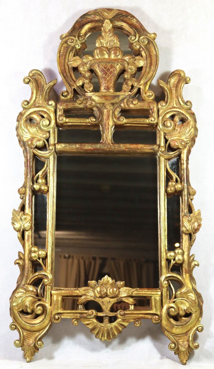 Provençal Mirror "dit De Beaucaire" Louis XV Period, 18th-photo-2